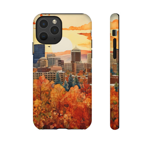An Urban Autumn Overlook - Impact Resistant Phone Case iPhone 11 Pro Matte